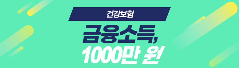 금융소득 1000만원 건강보험