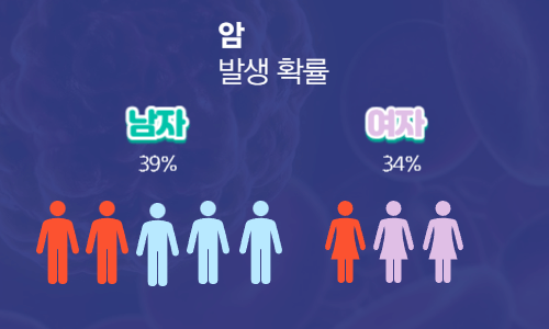 평생 동안 암 발생 확률